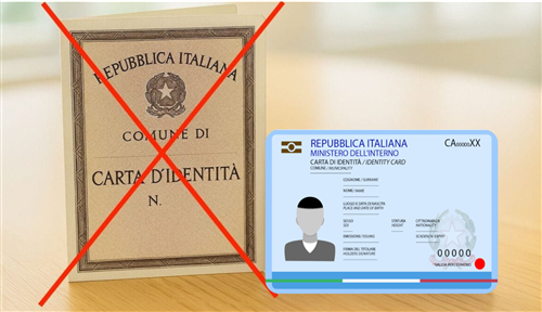 Scadenza delle carte d'identità rilasciate su modello cartaceo
